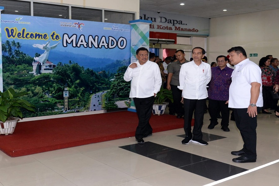 Presiden Jokowi Tinjau Rencana Perluasan Bandara Sam Ratulangi Manado