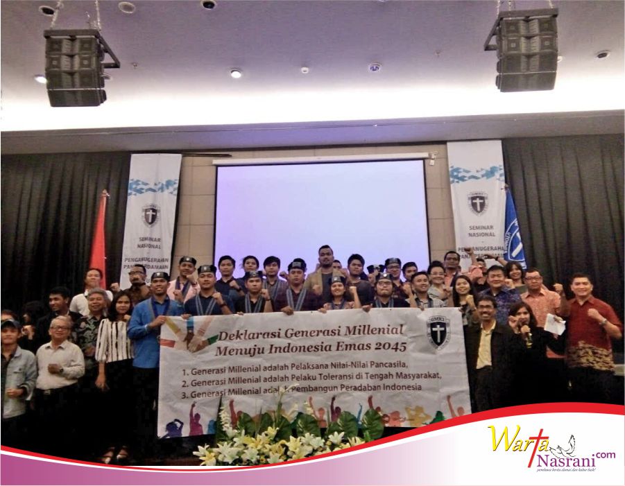 GMKI Laksanakan Seminar Nasional dan Deklarasi Generasi Millenial Menuju Indonesia Emas 2045
