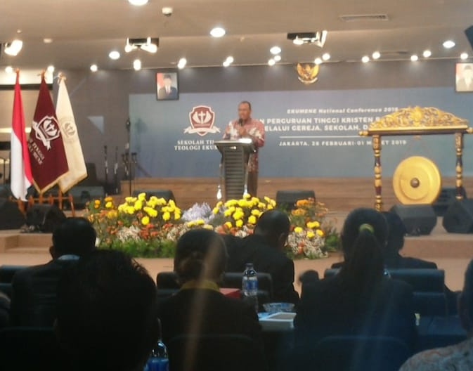Dirjen Bimas Kristen Kemenag RI, Prof. Dr. Thomas Pentury Resmikan Kampus Baru STT Ekumene Jakarta