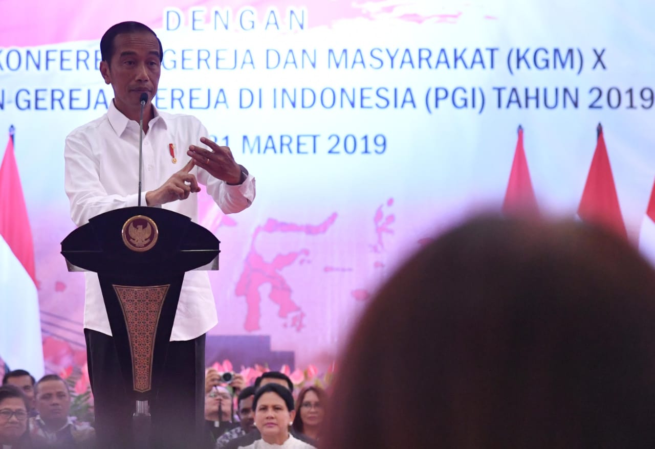 Hadapi Tantangan Bangsa dengan Optimisme dan Kebanggaan, Jadi Pesan Penting Presiden Jokowi Saat Silahturahmi Dengan Peserta KGM PGI 2019