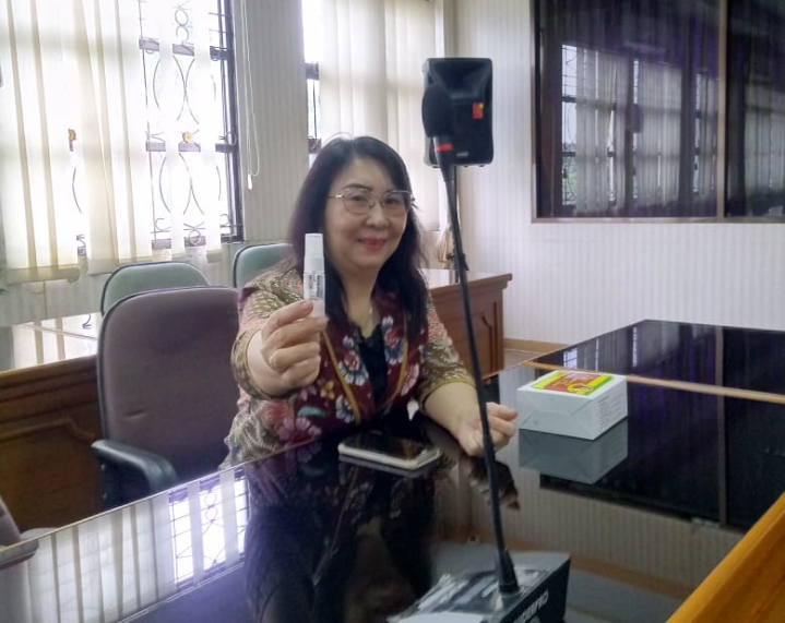MURFATI LIDIANTO DUKUNG DAN APRESIASI PENYEMPROTAN DESINFEKTAN KE RUMAH-RUMAH IBADAH OLEH GMC-19 PGI