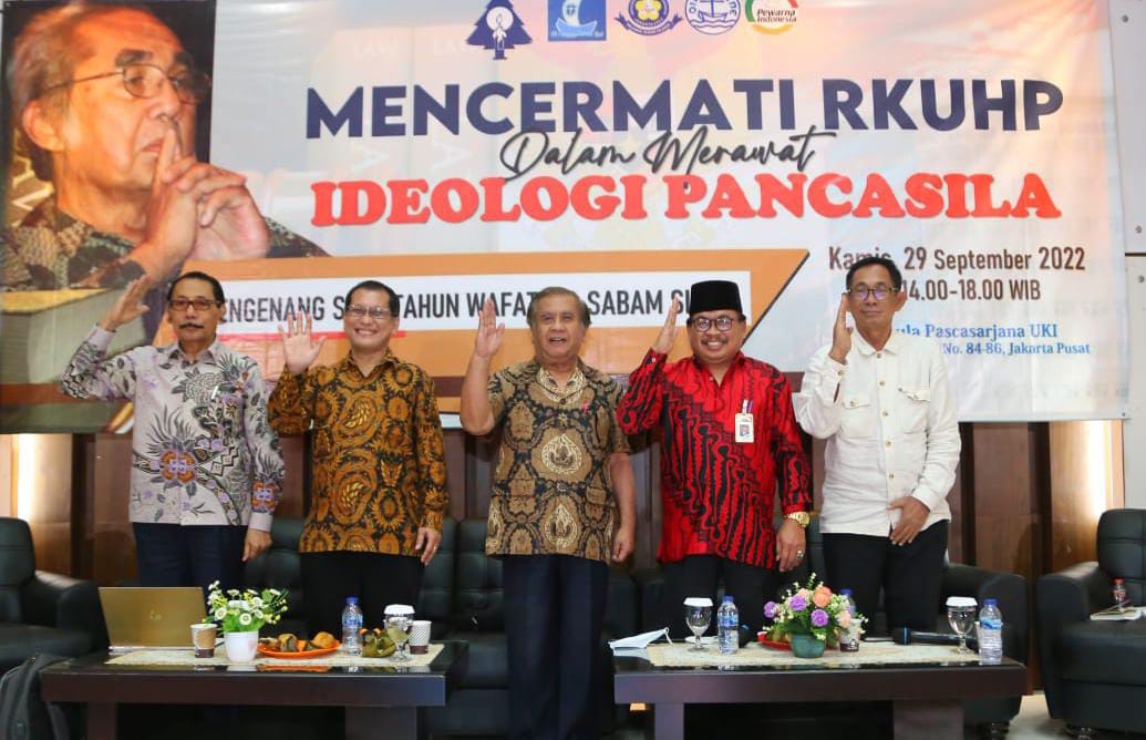 YKI, PNPS GMKI, Program Doktor UKI, PGI dan Pewarna Gelar Seminar Bertajuk, Mencermati Rancangan KUHP Dalam Merawat Pancasila Sebagai Ideologi Negara