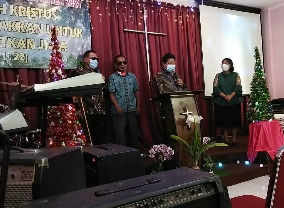 Didukung Yayasan Anugerah Amal Kasih dan GBI Tamas Harapan Indah, Ibadah KKR Yayasan Pelangi Kasih Tunanetra Berjalan Sukses