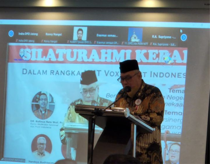 VOX POINT INDONESIA SAMPAIKAN LIMA HIMBAUAN MENJAGA PERSATUAN DAN KESATUAN BANGSA